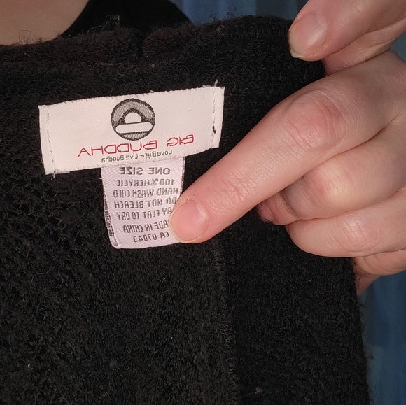 Textured Turtleneck Poncho from Big Buddah - Picture 7 of 10